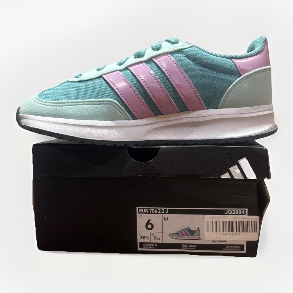 Children Unisex Shoes adidas Kids Run 70s 2.0 Shoes (Big‎ Kid) Size 6 Junior
